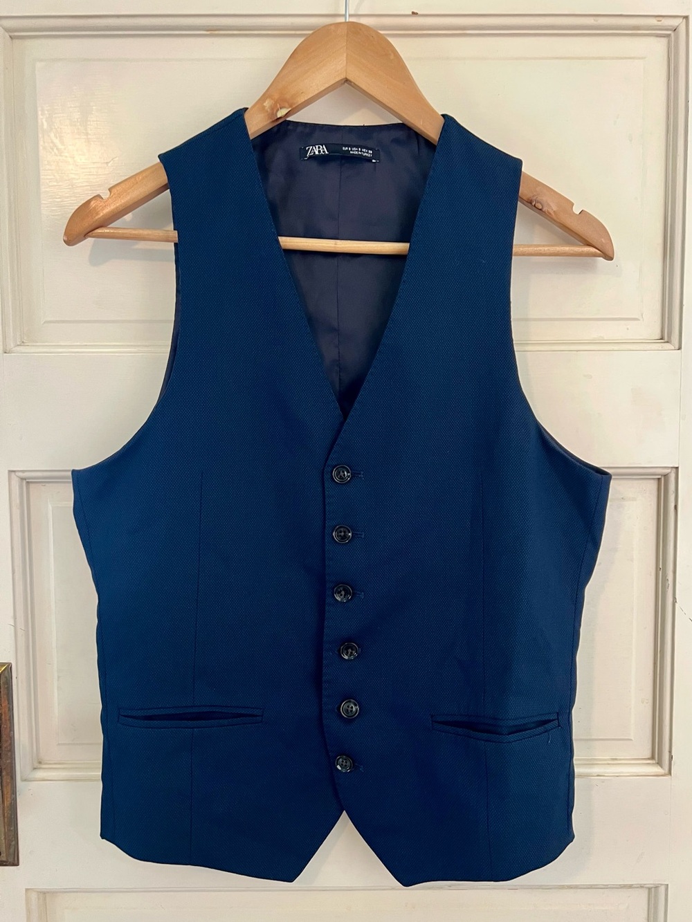 Zara Navy Waistcoat